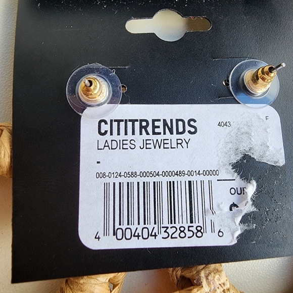 New Bohemian Beach Themed Earrings Seagrass Straw Beads Fun Natiral - Picture 7 of 7